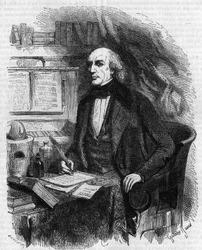 Porträt von Mathieu José Bonaventure Orfila (1787-1853), französischer Arzt und Chemiker. Gravur von Gustave Janet