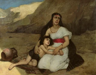 Arabische Frau und ihr Kind, 1877