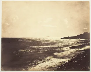 Mittelmeer mit dem Berg Agde, 1857