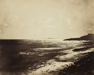 Mittelmeer mit dem Berg Agde, 1857