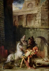 Diomedes wird von seinen Pferden gefressen, 1865