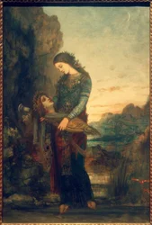 Junge Thrakerin mit dem Haupt des Orpheus
