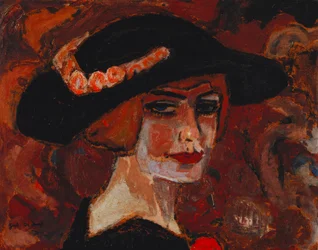 Junge Frau mit Hut