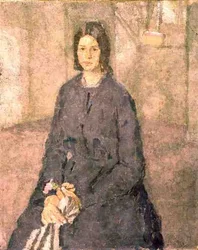Mädchen mit einer Rose, ca. 1915-25