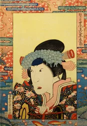 Kabuki-Schauspieler Onoe Kikugorō III als Shizuka Gozen, 1830
