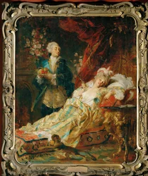 König Ludwig XV. im Boudoir von Mme