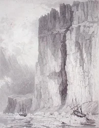 Lage der H.M. Schiffe Hecla & Fury, 1. August 1825, aus 