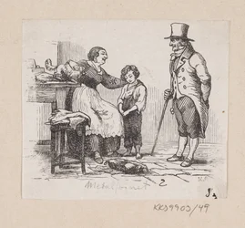 Illustration zu "Das Metall-Schwein" in H.C. Andersen, "Märchen und Geschichten", Band 1