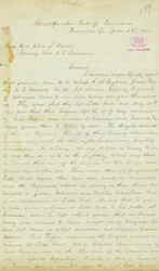 Brief von H. T. Reid, Hauptquartier, Post of Providence, Louisiana, an Brigadegeneral Elias S. Dennis, 22. Juni 1863