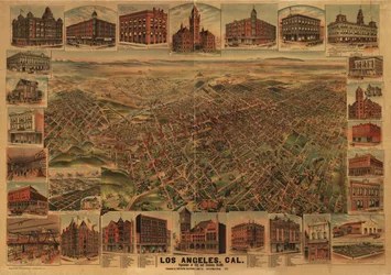 Los Angeles, Cal., Bevölkerung der Stadt und Umgebung 65.000.
