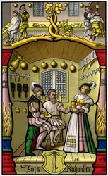 Barbier und Perückenmacher, 16. Jahrhundert, 1849