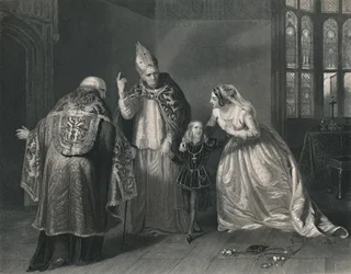 Königin Elizabeth und der Herzog von York. König Richard III., um 1870