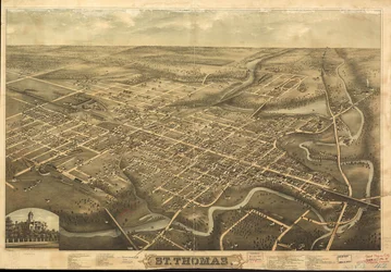 Perspektivkarte von York, Pa.
