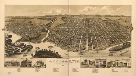 La Crosse, Wis., Kreissitz von La Crosse County 1887