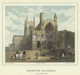 Rochester Cathedral, Nordwestansicht