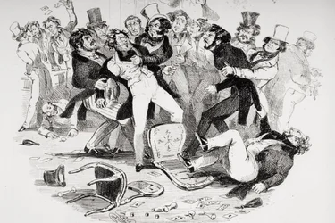 Der letzte Streit zwischen Sir Mulberry und seinem Schüler, Illustration aus 