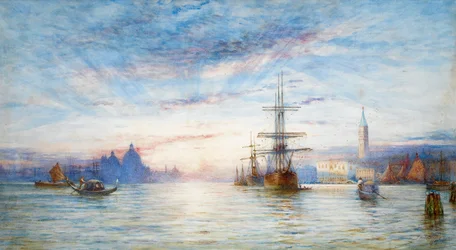 Sonnenuntergang über der venezianischen Lagune