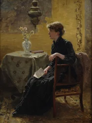 Dame in Schwarz