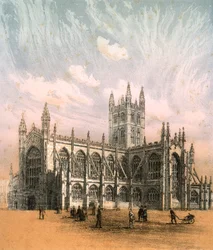 Bath Abbey, Somerset, ca. 1870