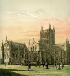 Hereford-Kathedrale, Herefordshire, ca. 1870
