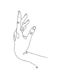 Elegante Handgeste