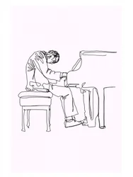 Musiker am Klavier