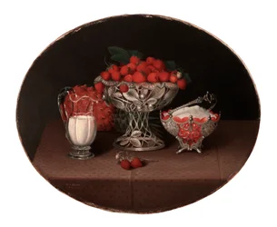 Stillleben mit Erdbeeren