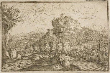 Burg auf einem Hügel