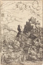 Landschaft mit Schloss