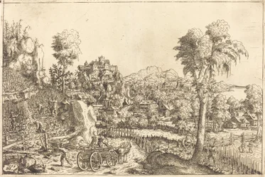 Landschaft mit einem Weinberg