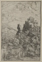 Landschaft mit einem Schloss, 1553
