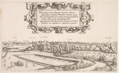 Panoramablick auf Nürnberg: Linker Teil, 1552