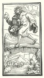 Holzschnitt aus De Remediis Utriusque Fortunae (Heilmittel für Glück und Unglück) von Petrarca