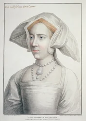 Porträt der Lady Mary nach Queen (1516-58) graviert von Francesco Bartolozzi (1727-1815) 1796