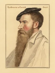 William Reskimer, Höfling von König Heinrich VIII., 1812 (Gravur)