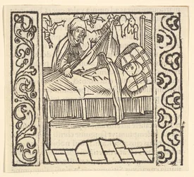 Pflege der Toten, Illustration aus Speculum Passionis, 1507
