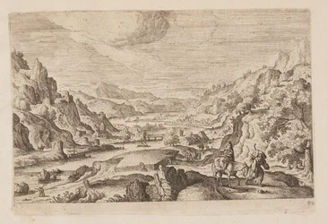 Tafel 20, aus Landschaften mit Szenen aus dem Alten und Neuen Testament und Ovids Metamorphosen