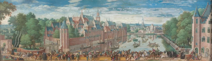 Das Gänsespiel auf dem Vijvar in Den Haag