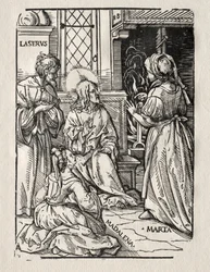 Christus im Haus des Lazarus