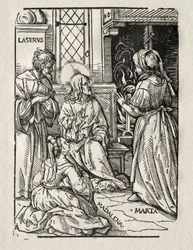 Christus im Haus des Lazarus, 1510