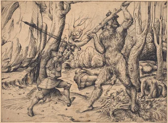Der Kampf im Wald