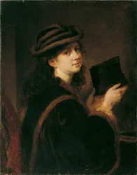 Mädchen mit Stereoskop