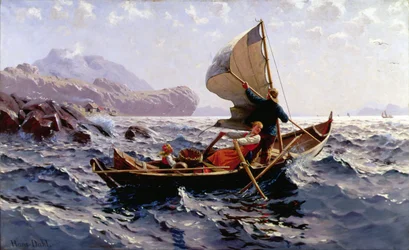Ein norwegisches Fischerboot bei Bergen