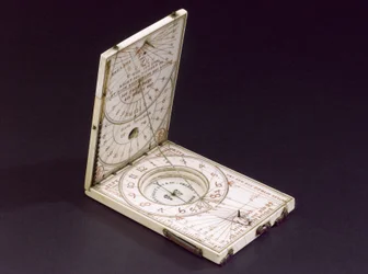 Tablettkompass-Sonnenuhr, Nürnberg, 1574