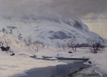 Berglandschaft, Winter