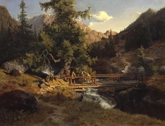 Volkstanz auf der Brücke