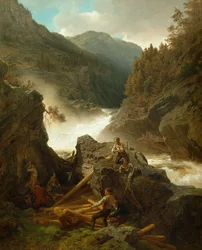 Rukkedals Fluss, Nes in Hallingdal