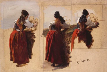 Studien einer Frau von Rügen