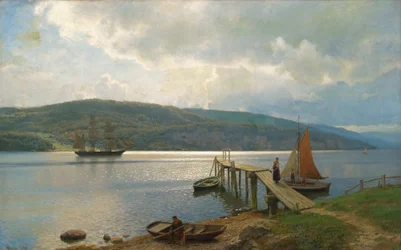 Der Steg bei Feste in der Nähe von Moss