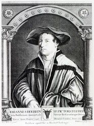 Hans Holbein der Jüngere, graviert von Bartholomaus Huebner, 1790